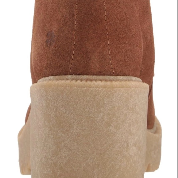 Brown Suede Women's Ankle Boots lucky brand - Picture 3 of 7